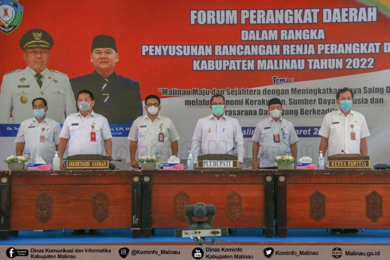 Pemkab Malinau Gelar Forum Perangkat Daerah Bahas Renja Tahun 2022