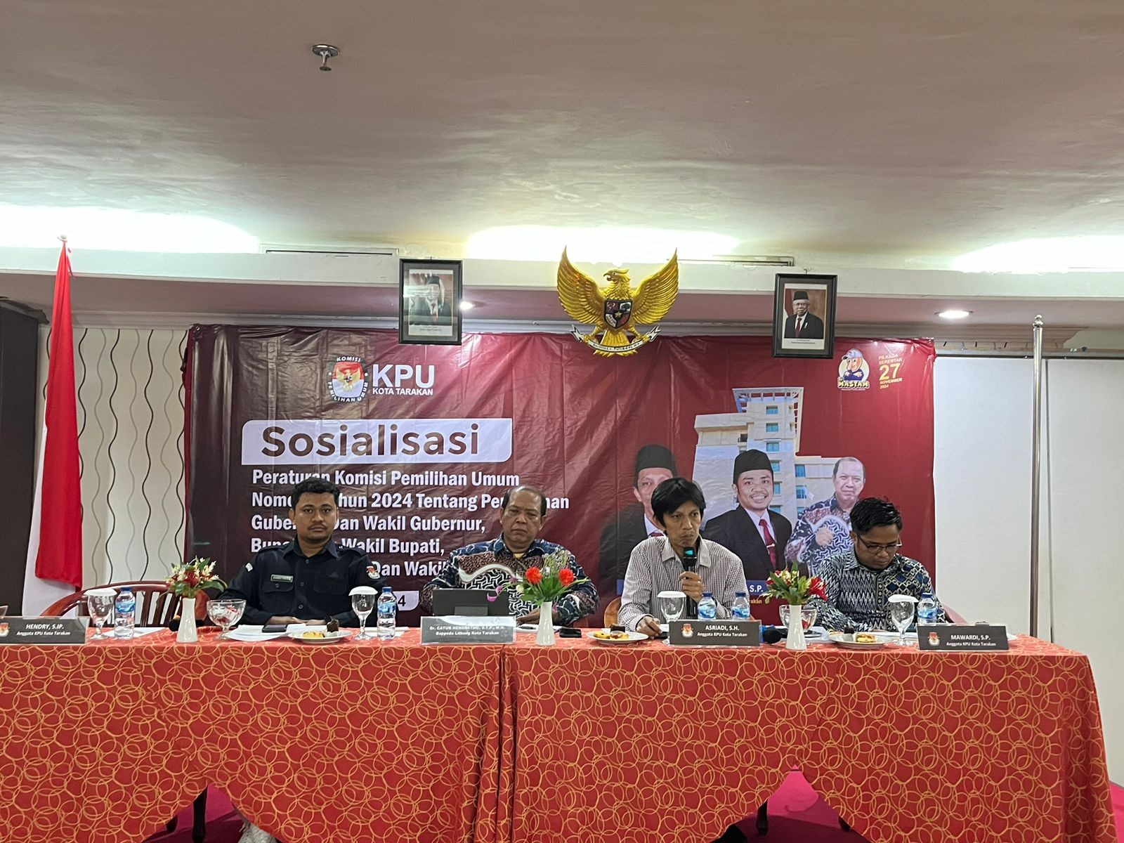 KPU Tarakan Sosialisasikan Tahapan Pencalonan Kepada Parpol dan Stakeholder Terkait