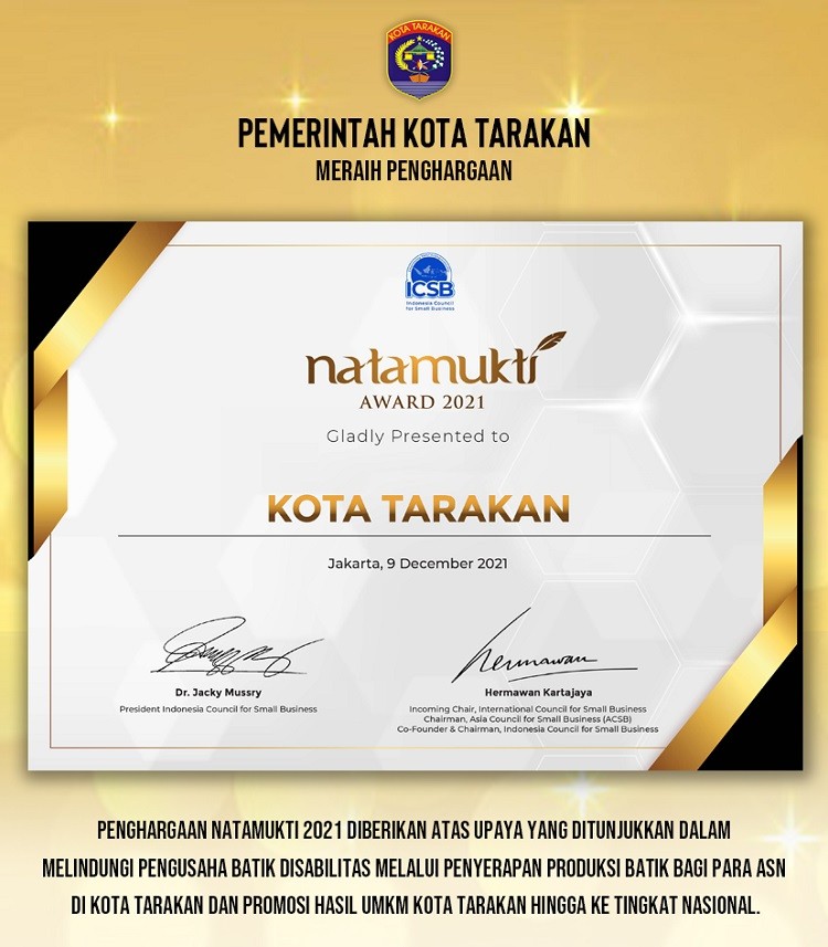 Pemkot Tarakan Raih Natamukti Award 2021 | Tarakan TV