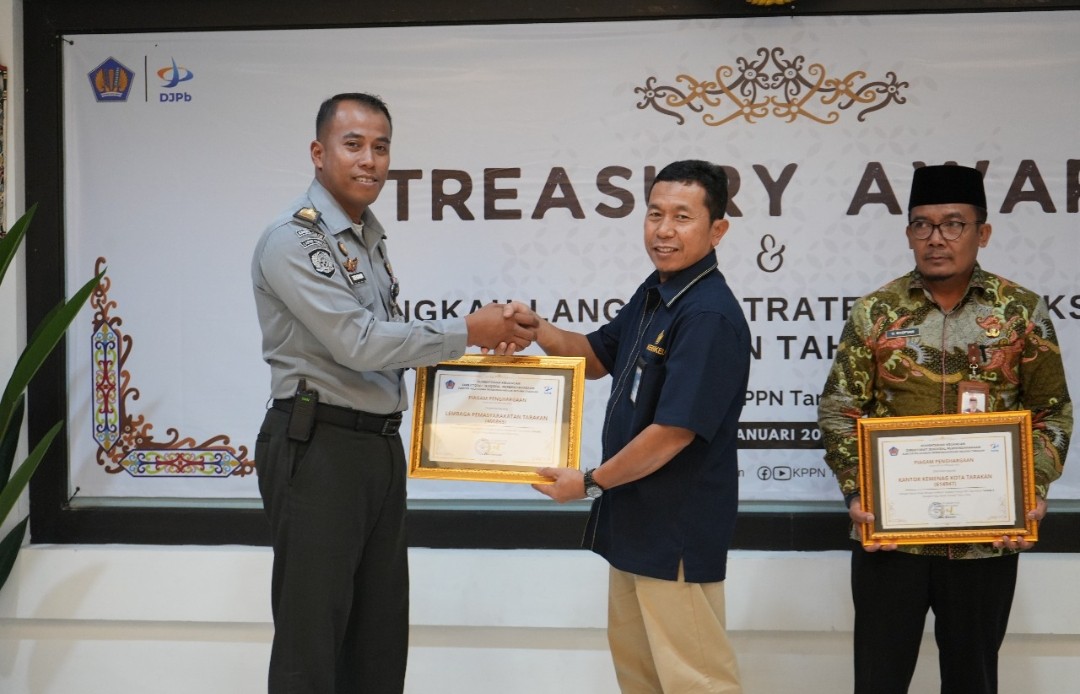 Prestasi Awal Tahun, Lapas Tarakan Raih Treasury Award 2024 dari KPPN